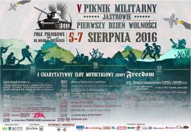 Program V Pikniku Militarnego „Pierwszy dzień wolności” w Jastrowiu